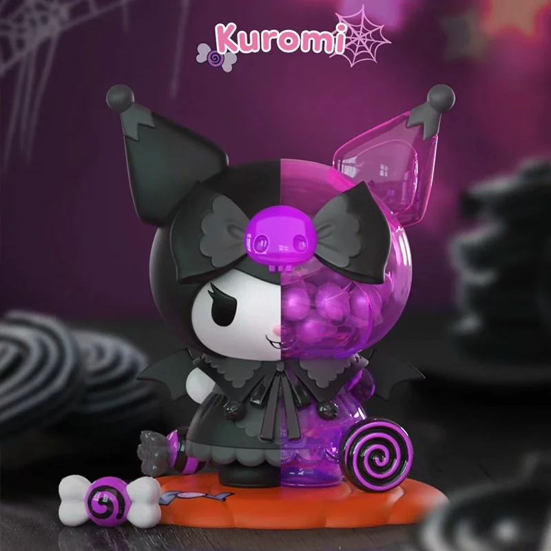 Karikatúra Sanrio Hello Kitty Kuromi Cinnamoroll Candy Wizard Series Blind Box Kawaii Halloween ozdoby Model Doll Girl Vianoce darček