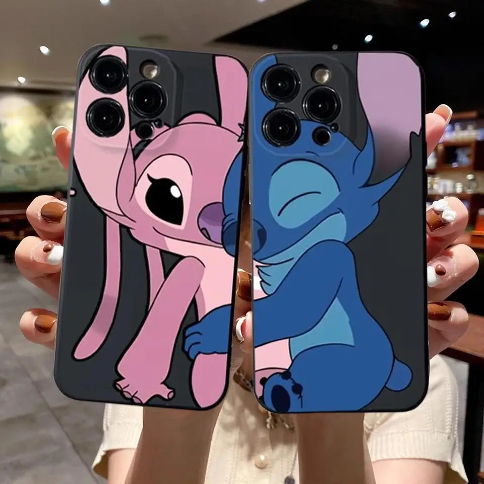 Karikatúra Stitch Angel Pár Shock odolný voči prípadu pre Infinix Note 30 10 Pro Hot 50 9 12 30 Play Smart 7 8 9 Spark 30 Cover Silikone