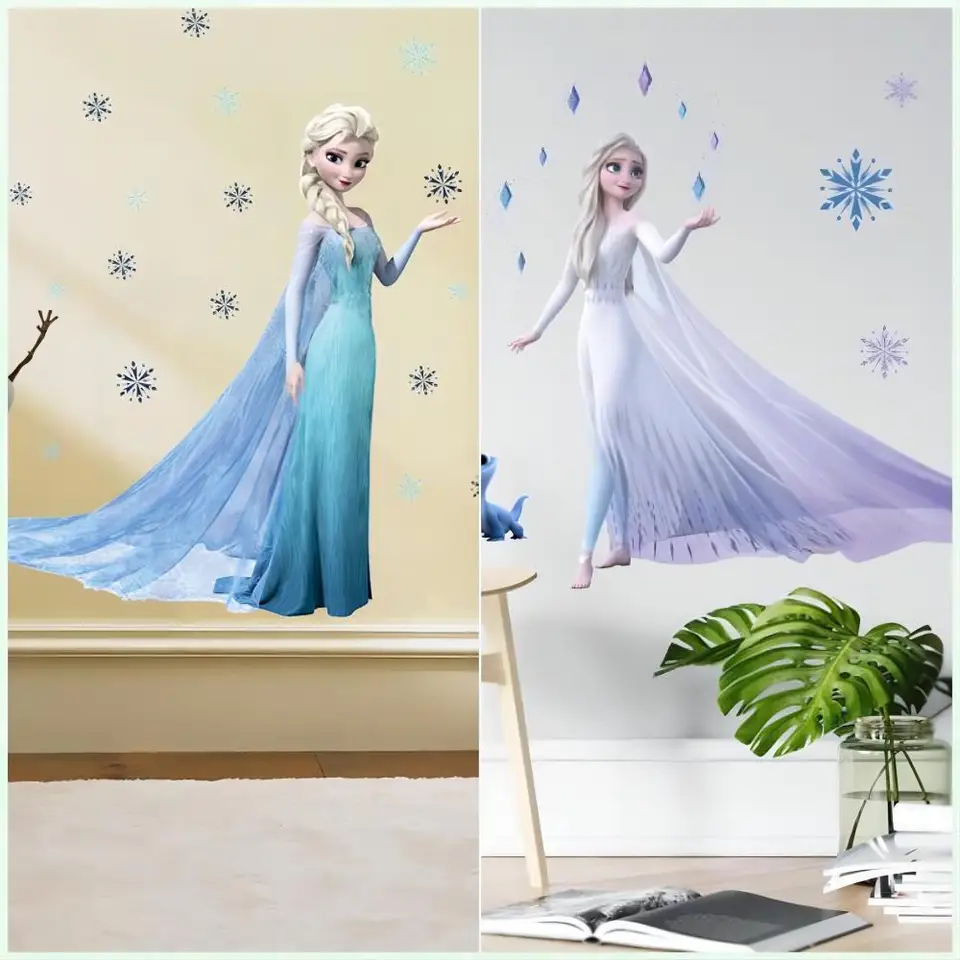 Karikatúra zamrznutá ELSA ANNA PRINCESS WALLICKY PRE DETI ROBLA KONŠTRUKCIA OBLASTNÁ SPIACA SPIELA DOMÁCNO