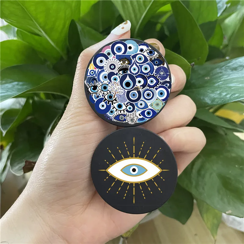 Karikačný telefón GRIPTOK STAND DRIDER BLACK GRIPTOK pre iPhone13 Samsung Huawei Xiaomi Turkish Lucky Blue Evil Eye Abstraktné držiak