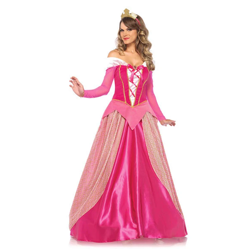 Karneval Halloween princezná Aurora pre ženu kostým klasický ružový kozme