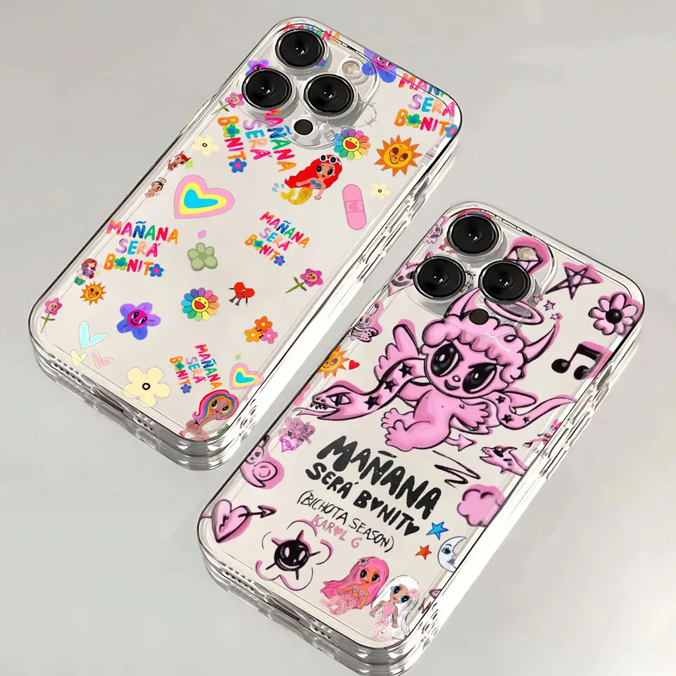 Karol G Manana Sera Bonito telefónny puzdro pre iPhone 16 15 14 13 12 11 Mini Pro Max X XR XSMAX 7 8 Plus SE20 Transparentný obal