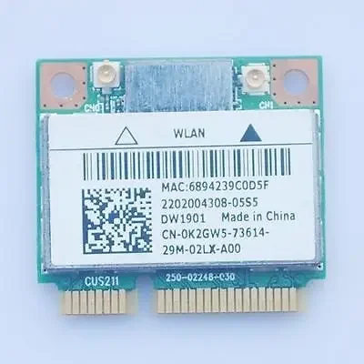 Karta bezdrôtového adaptéra pre Atheros Dell DW1901 802.1A/B/G/N Bluetooth Mini PCI-E Card 300 MBPS WiFi+Bluetooth 4.0