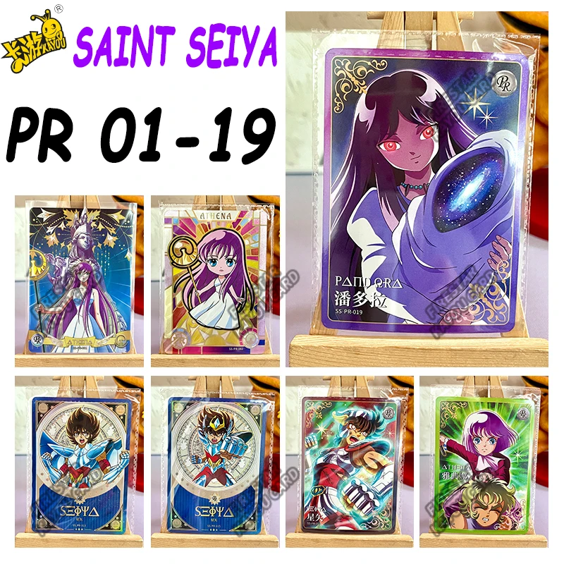 Karta Kayou Saint Seiya PR 01-19 Séria 2 3 Saori Kido Panda Svätý plášť Awake Awake Anime Anime Collection Card Kids