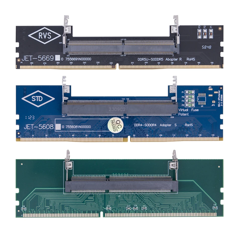 Karta prenosného adaptéra na prenosný počítač DDR3 DDR5 DDR5 SO-DIMM na pamäťovú pamäťovú palicu na kartu PC DIMM