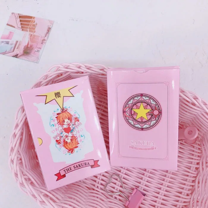 Karta Sakura poker 54ks Anime Game Card Lovely Girl Kawaii Lolita hracia karta Poker Card Joy Decompression Prop Party