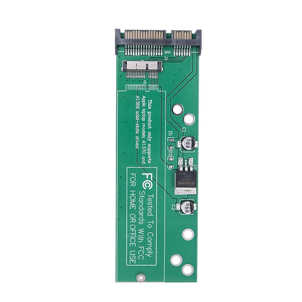 Karta SSD na SATA Converter Card pre Apple 2011 pre MacBook Air 6+12 Pin A1369 A1370 A1375 A1377 Green