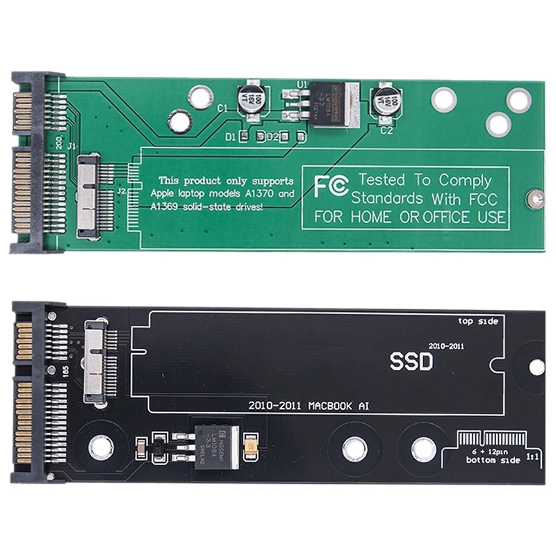 Karta SSD na SATA pre Apple 2011 pre Air 6+12 Pin A1369 A1370 A1375 A1377