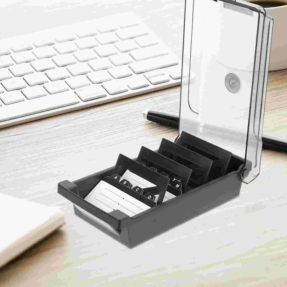Kartový box index karty držiteľ flash karty organizátor notecard držiteľ organizátor