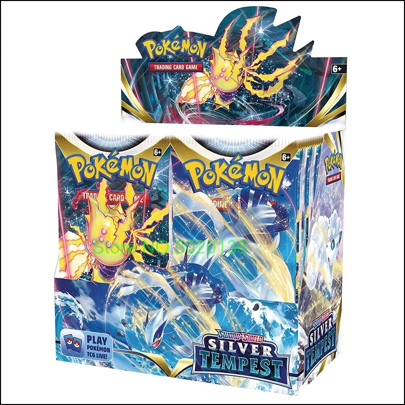Karty Pokemon Sword & Shield Silver Tempest Booster Box 36 Balíky zapečatené