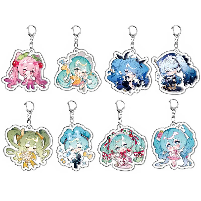 Kashiwazaki Hatsune Animation Keychain Miku Vaša Výsosť Cosplay Key Rings Darček