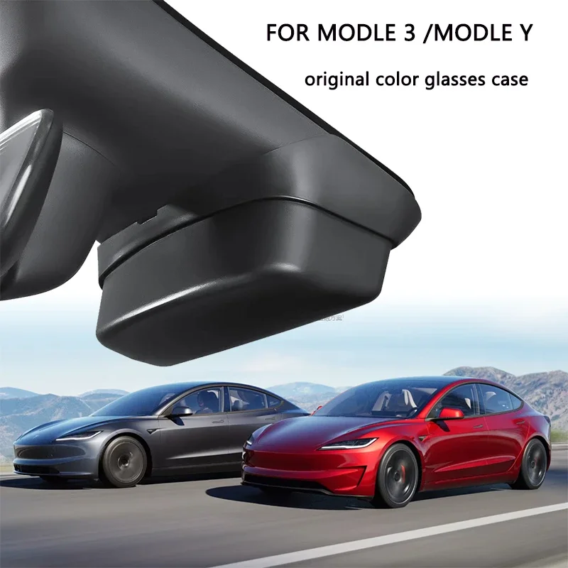 Kastída pre okuliare pre Tesla Model 3 y Nové 3 slnečné okuliare Skladovacie okuliare Sun Sun Automobilové okuliare držiak držiak Automatické interiérové ​​príslušenstvo