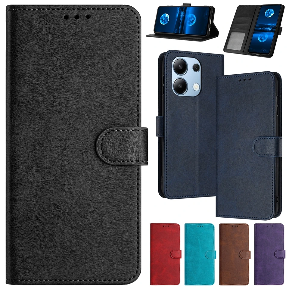 Kastíva kože pre peňaženku pre Xiaomi 11 Lite 5G NE Redmi 12 Redmi Note 12 11 Pro Plus Turbo 10 9 8 12S 12R 11E 11T 11S 10S 10T Cover