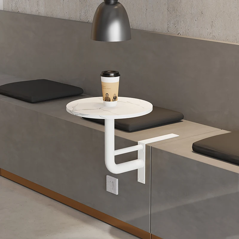 Kaviareň na stenu namontovaná na stenu jedálenské stoly Moderný jednoduchý malý byt Round Confice Table Hotel Balkón Dizajnér voľného času stoly