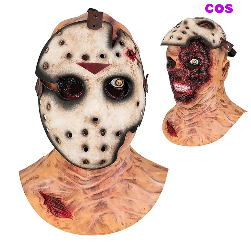 Kaviareň Scary Jason Mask Horor Hacker Mask plná hlava upír latex kostým halloween cosplay rekvizity pre dospelých mužov Ženy