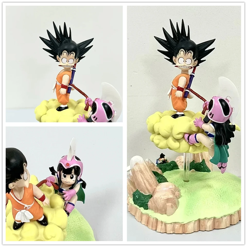 Kawaii Anime Dragon Ball Z Son Goku Chichi Detstvo Ver. GK PVC akčná figúrka Sochy Zbierka Model Model detských hračiek Darčeky Darčeky 15 cm