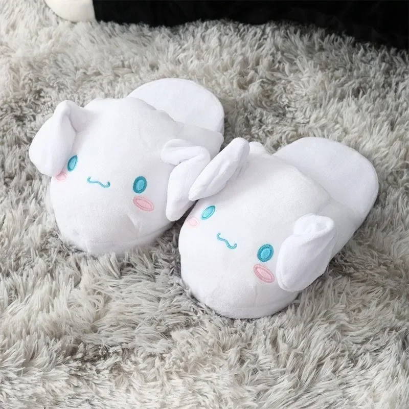 Kawaii Anime Periférne dievčatá Sanrio Moving Ears Cinnamoroll Cotton Plippers Create