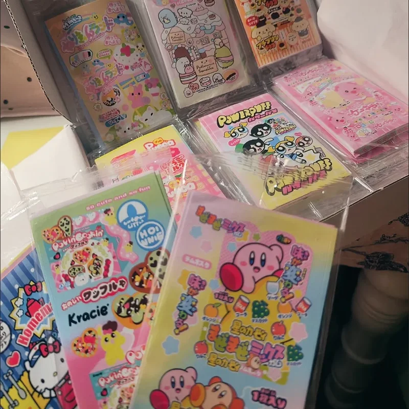 Kawaii Anime tesniaci nálepka slučka Hello Kitty Cute Handbook Stuciep
