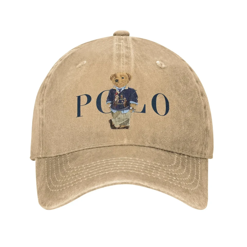 Kawaii Bears Baseball Caps Vintage v núdzi umyté pólo Snapback Cap Unisex Style Outdoor Travel neštruktúrované klobúky
