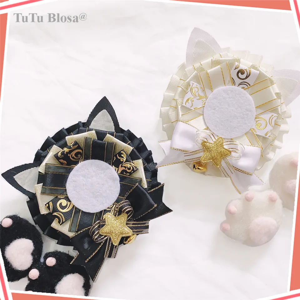Kawaii Cat Anime Držiak odznaku ITA vrecká príslušenstvo ručne vyrábané dekorácie mačiek pre mačku pre 55-58 mm anime pinov H301