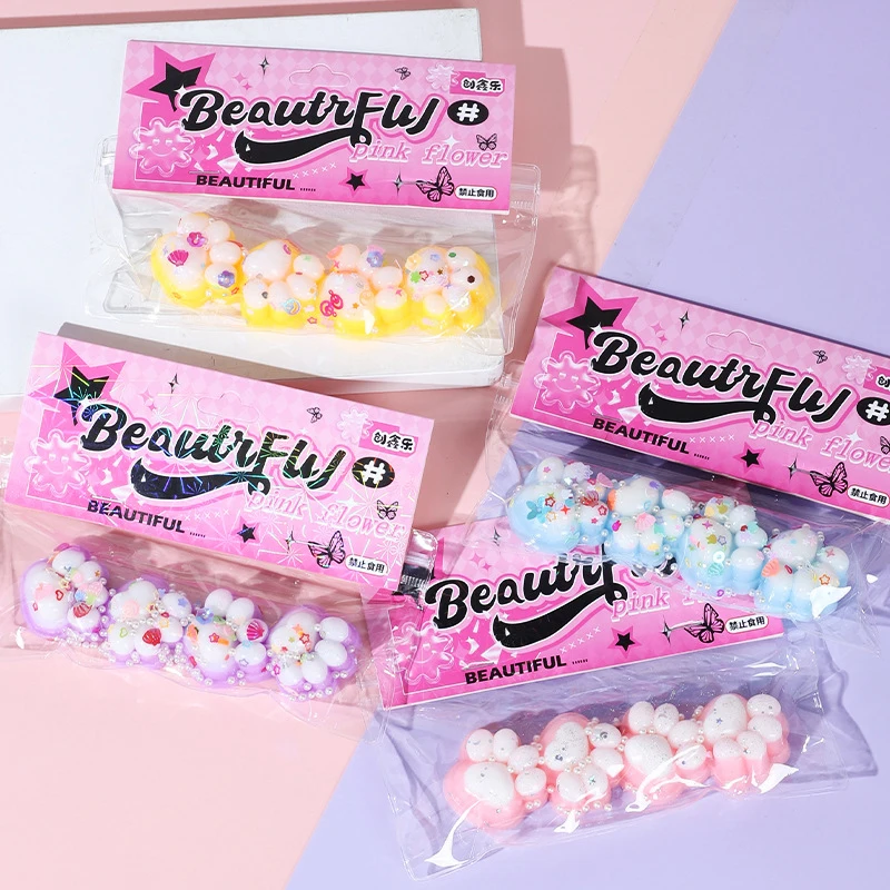 Kawaii Cat Claw stlačte hračku roztomilý karikatúra Soft Mochi Toy s pomalým odrazom fidget dekompresné hračky pre darčeky pre dospelých pre deti
