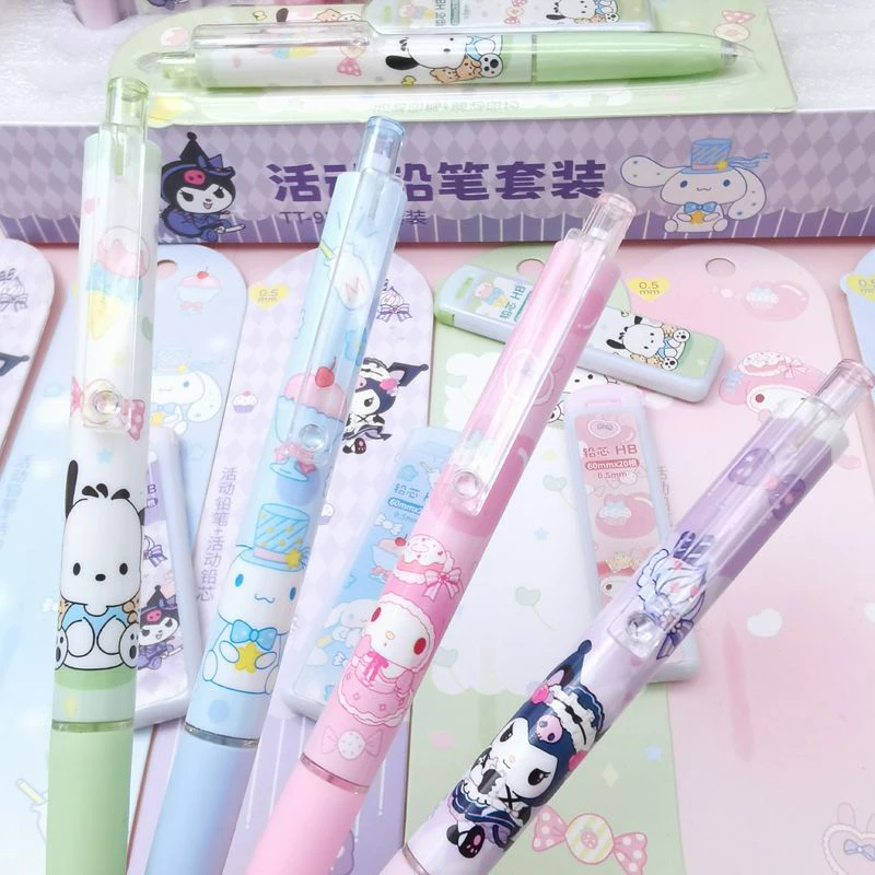 Kawaii Cute Mechanical Infinity Peruzka Študentská súprava Stationery Ceruzky s vysokou nominálnou hodnotou Automatická ceruzka 0,5 mm školské potreby