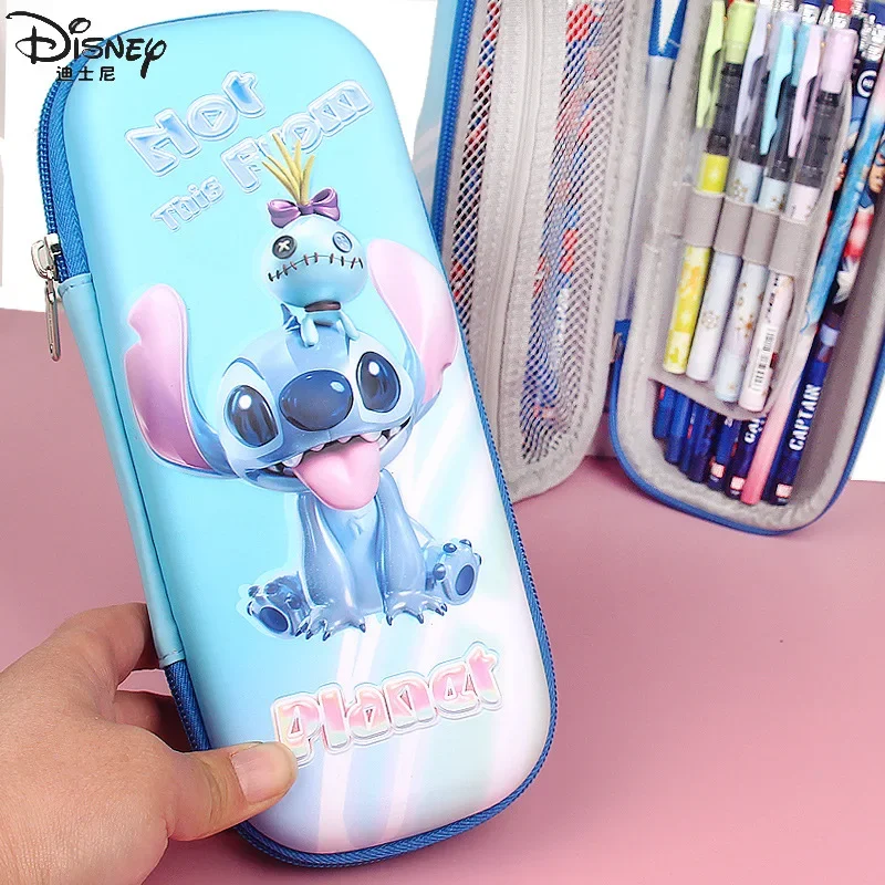 Kawaii Disney Anime Lilo & Stitch Pase Stitch Stitch 3D Tlač pero karikatúra Študenti Storage Bag Stationery Hray