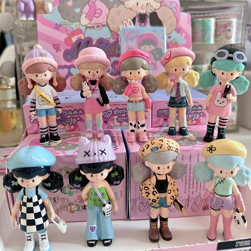 Kawaii Finding Unicorn Molinta Gossip Club Series Blind Box Zzoton Model Mystery Box Prekvapenie darček Anime zbierka modela hračky