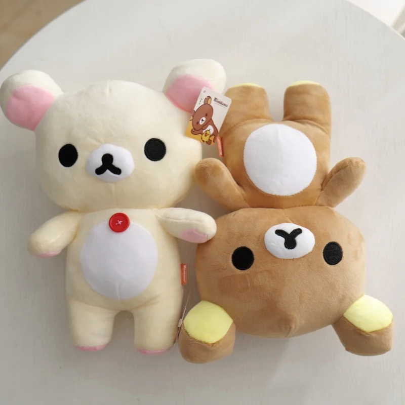 Kawaii jahoda rilakuma plyšový plyšový kukus Kuma Rilakkuma Plushies Teddy Bear Rilakkuma plnená bábika Rilakkuma hračky vianočné darček pre deti