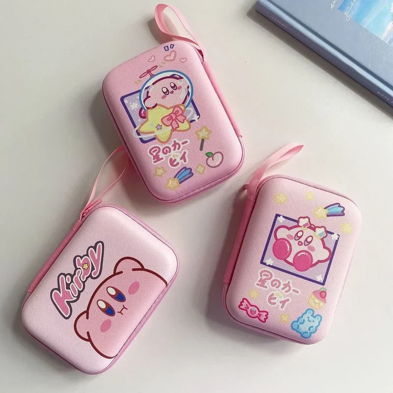 Kawaii karikatúra roztomilá hviezda kirby waddle dee slúchadlá Dátová línia úložná skrinka anime figúrka prenosná minca kabelka Clutch Bag Darčeky
