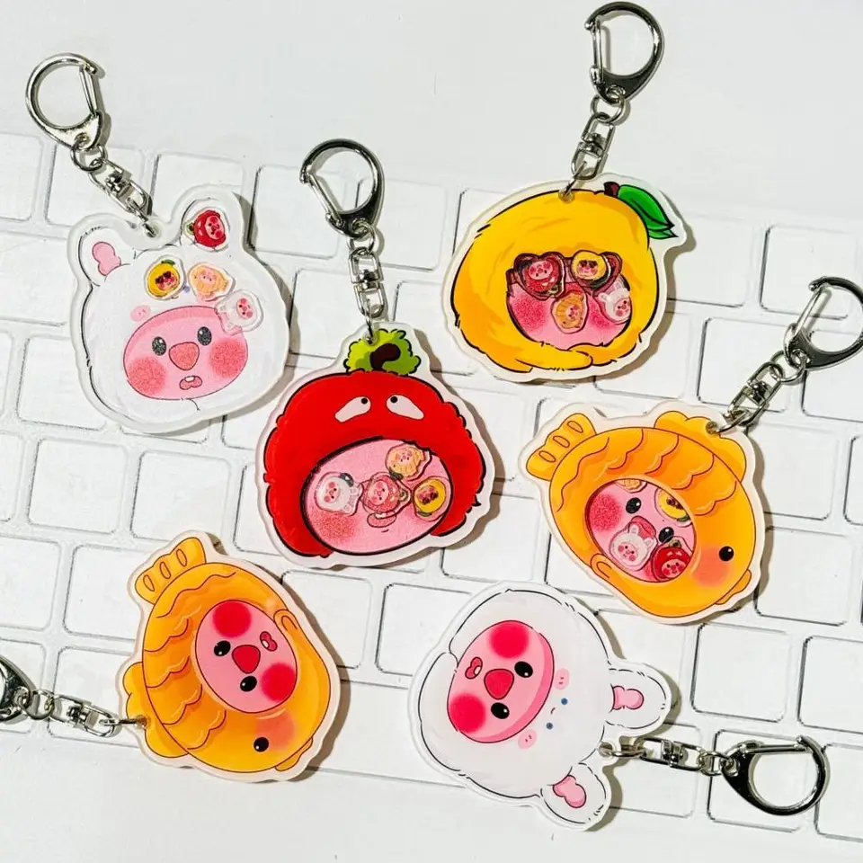 Kawaii Loopy Perifériá Loopy Karikatúra akrylový rocker Keychain Prívesok