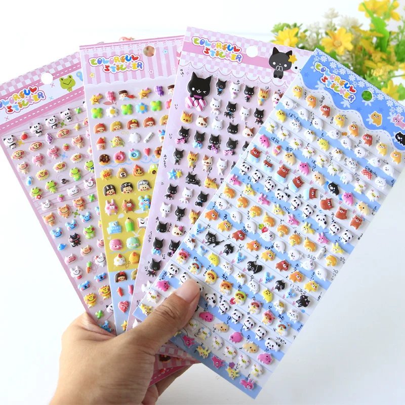 Kawaii Lovely Small Animal Foam 3D dekoratívne písacie potreby scrapbooking DIY Diary Album Stick Label