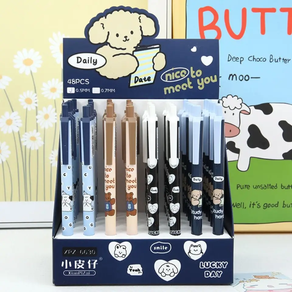 Kawaii Lucky Dog Mechanická ceruzka Kreslenie Drafting Poháňanie ceruzky na skicovanie Press Automatická ceruzka späť do školy