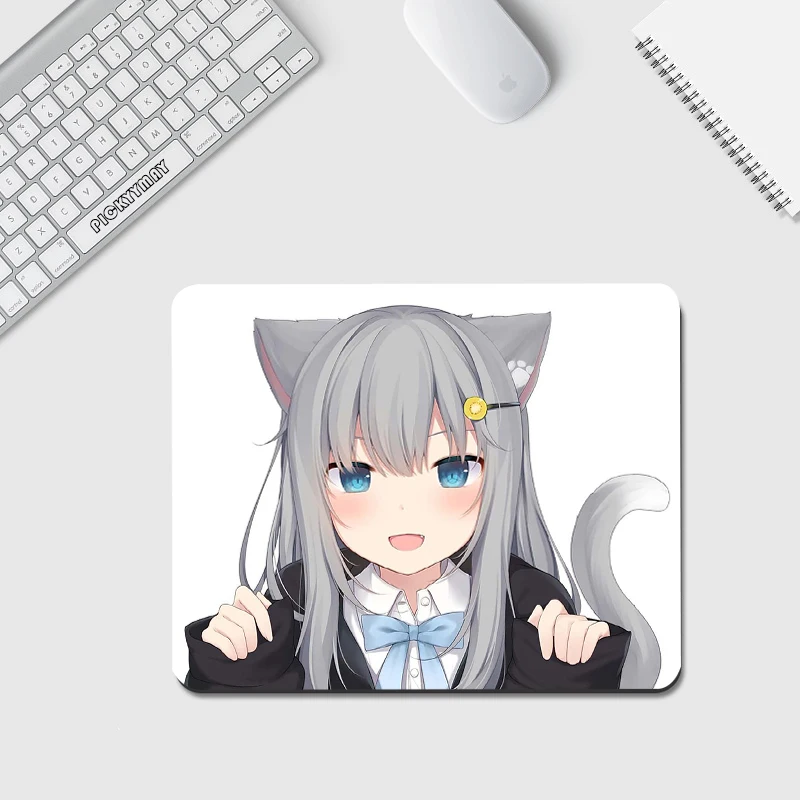 Kawaii malá myš Pad xs myš na myšpad dizajn gumová rohož malá malá dievčina