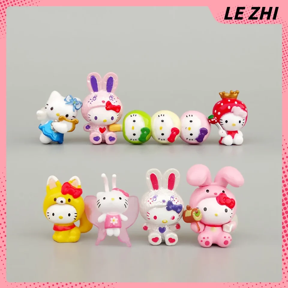 Kawaii Mini Hello Kitty Cartoon Doll Pendant DIY DIY Mobile Case Decorácie Materiály Photography Microlandscape Accessories