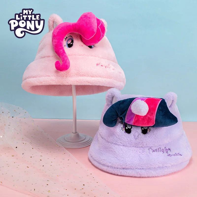 Kawaii My Little Pony Twilight Sparkle Hat Fluttershy Detský zimný plyšový rybár rybársky klobúk teplý a veterný darček