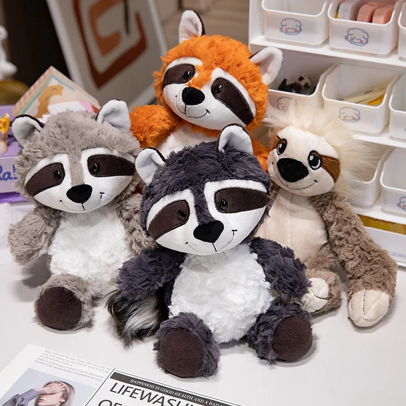 Kawaii mývala plyšová hračka Krásna líška Roztomilé mäkké lenivé zvieratá Doll vankúš pre dievčatá Detské deti detské narodeniny darček