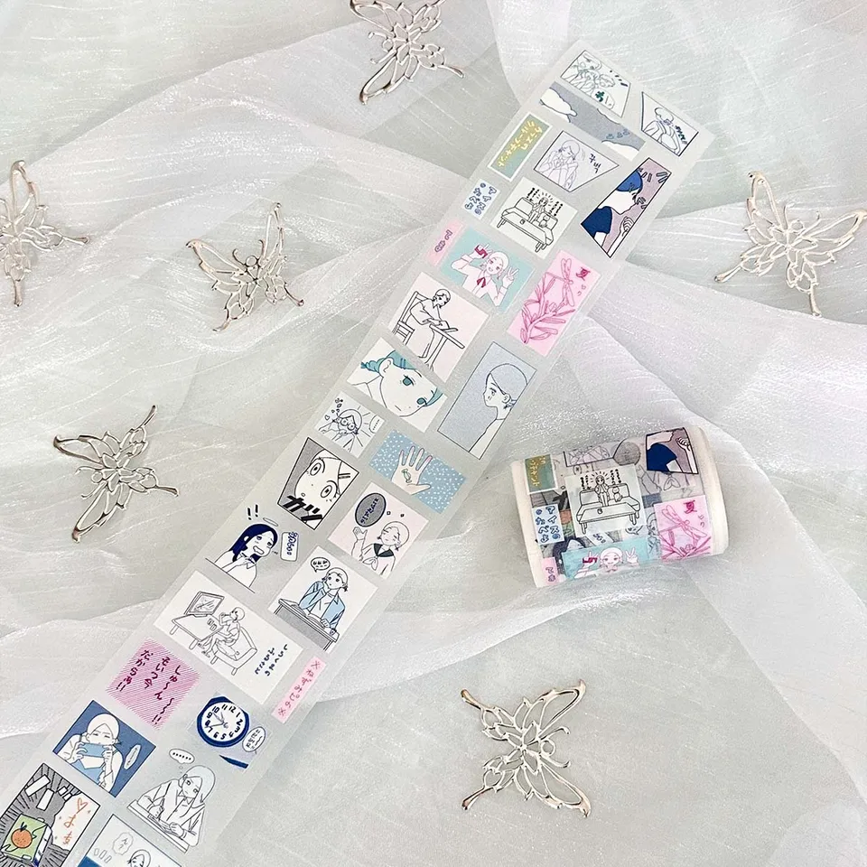 Kawaii postavy nálepky pásky pásky zo scrapbooking lepidla páska shapki páska roztomilé deco nálepka Kórejská dekoratívna maskovacia páska