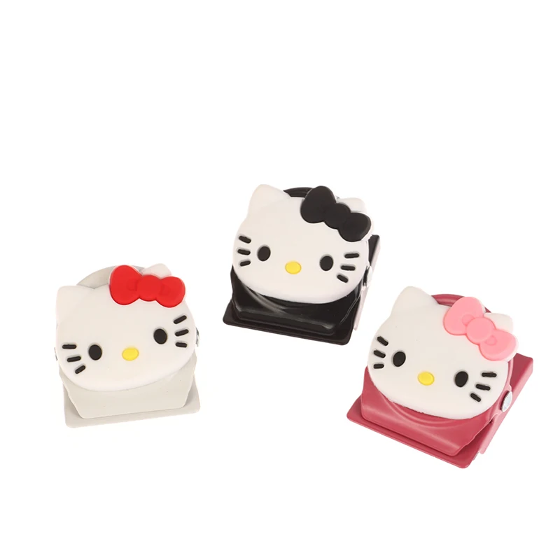 Kawaii Sanrio Hello Kitty Chladnička magnet Sanrio Kt Cat Memo Clip Metal Message Clip Multifunkčný úložný klip