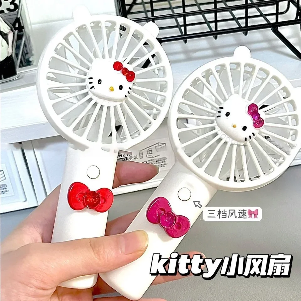 Kawaii Sanrio Hello Kitty Elektrický fanúšik