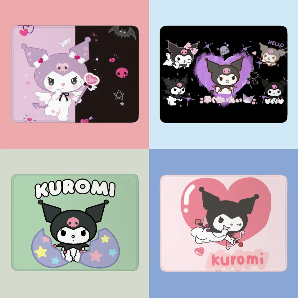 Kawaii Sanrio Kuromi Mause Pad Mouse Rats PC Mausepad Gaming Accessories Cute Gamer Skrinka gumová podložka Deskmat podložka na stole