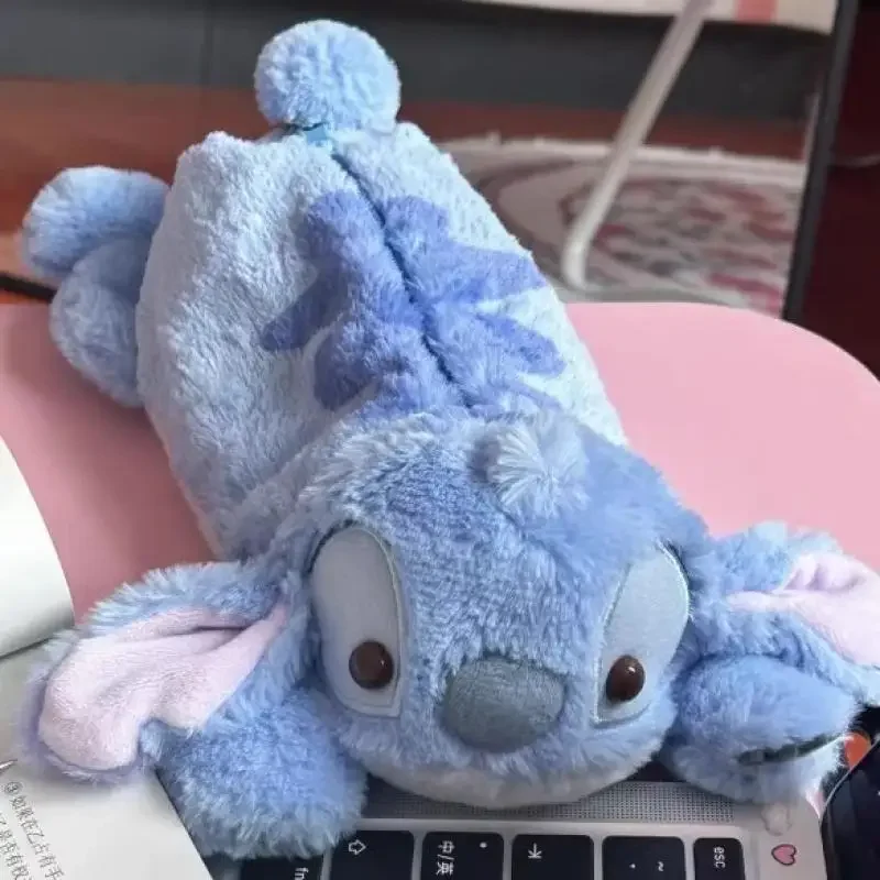 Kawaii steh karikatúra kancelárska taška s veľkou kapacitou plyšová ceruzka roztomilá plyšová kozmetická taška Študentské potreby Školské kancelárske potreby