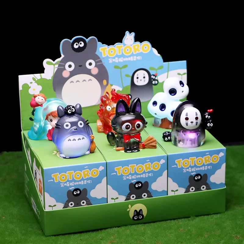 Kawaii totoro slepý box Hayao miyazaki anime rozprávky elfy tajomní box anime modelka k narodeninám darčeková spálňa Domovod