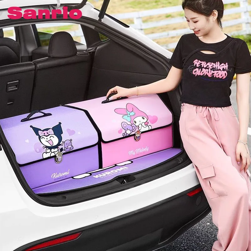 Kawaii veľkokapacitný úložný priestor pre kmeňa, skladateľný, kawaii, kuromi, organizátor