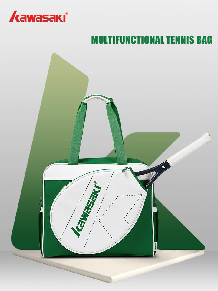 Kawasaki Honor Series Tennis Racket Bag s jedným ramenným kabelkou Príležitostné dochádzanie tenisové tašku Minimalistická badmintonová taška K1g00-B8132