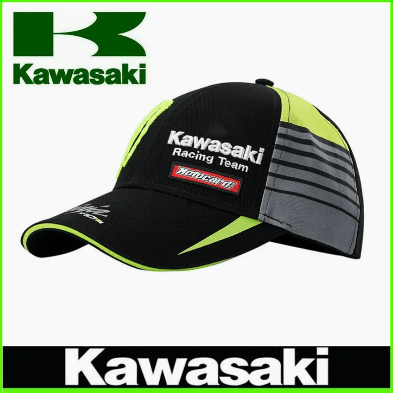 Kawasaki Motocykle baseball čiapka Kawasaki nastaviteľný klobúk bavlnený otec klobúk pánsky vonkajší športový klobúk módny klobúk slnečný klobúk
