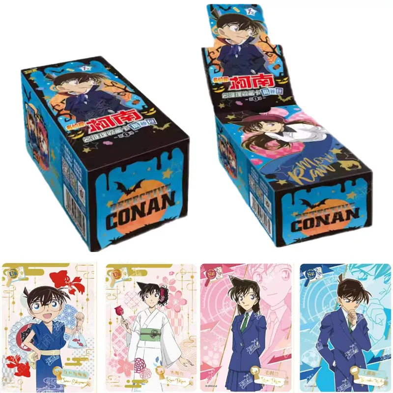 Kayou detektív Conan Card Case bežal zatvorené dieťa Phantom zlodej Halloween špeciálne balíčky zberné karty Detské hračky Darčeky