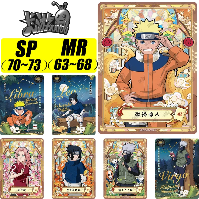 Kayou Naruto SP 70 ~ 73 Series MR 63 ~ 68 Series Uchiha Sasuke Haruno Sakura Rare Collection Card Card vianočné narodeniny darčekové hračky