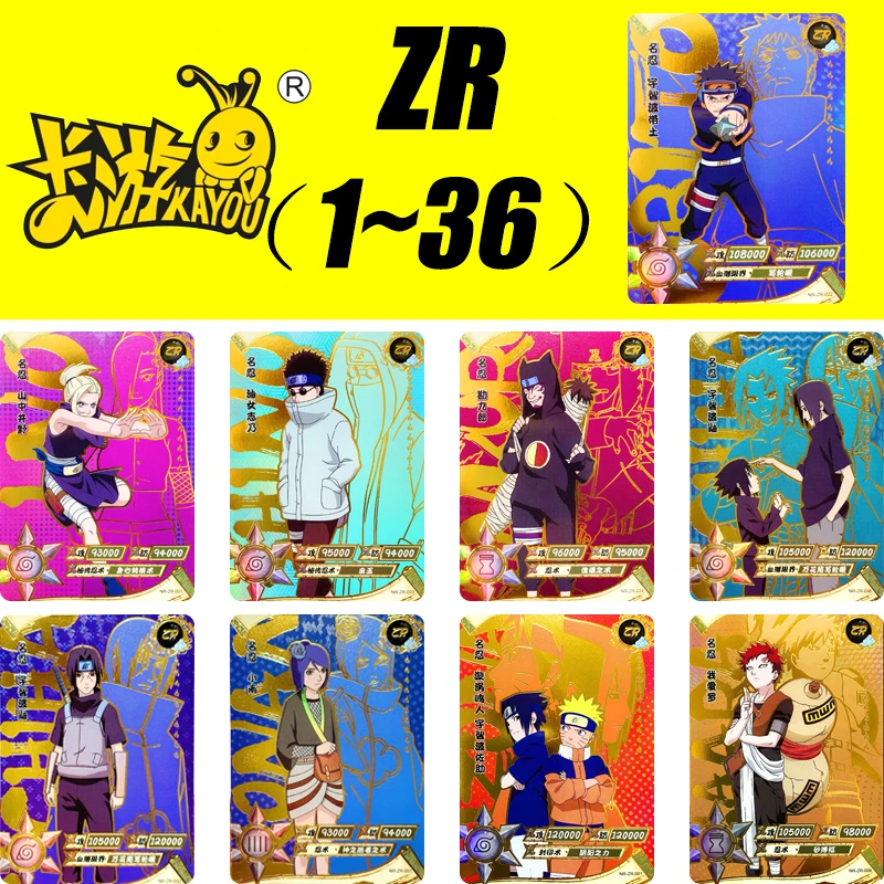 Kayou Zr Card 1 ~ 36 Series Naruto Gaara Senju Tobirama vianočné narodeniny darček Limited Edition Rare Toys Collection Card Card
