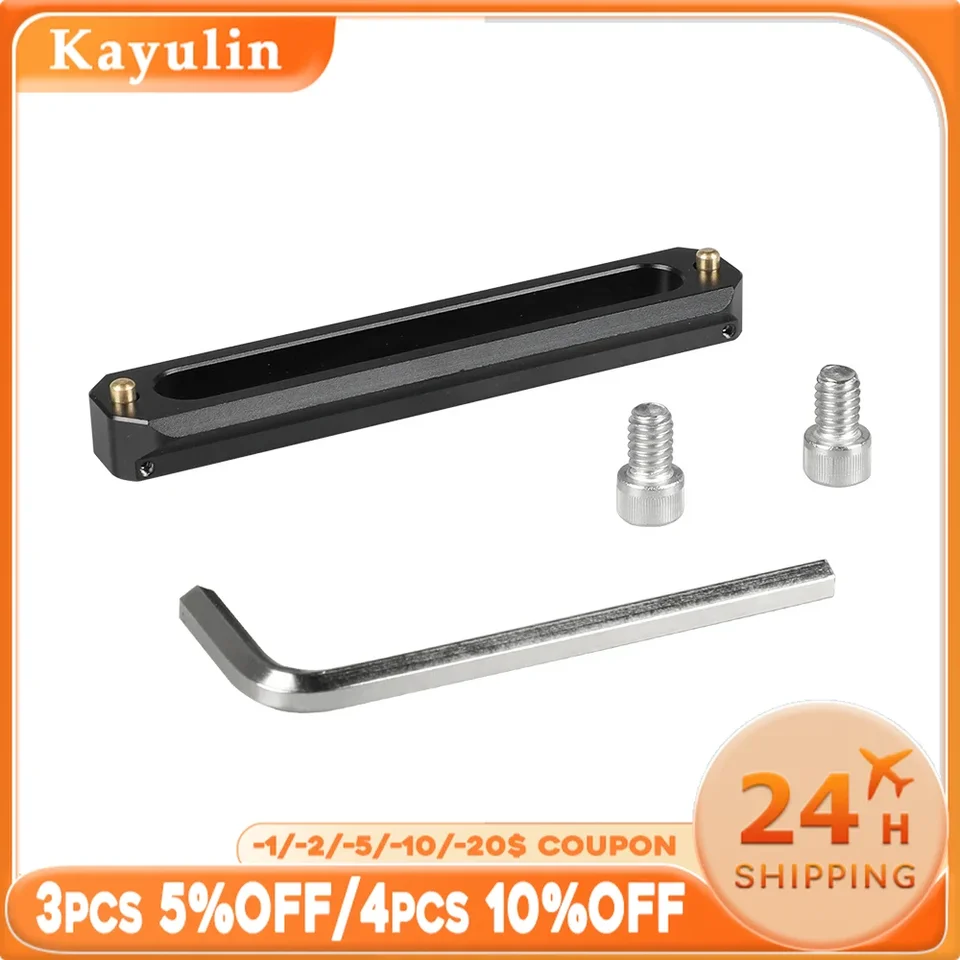 Kayulín Štandardný NATO Rail Quick Release Rail Bar 50 mm/60 mm/70 mm s pružinovým kolíkom proti pádu pre DSLR Camera Cage Rig Rig